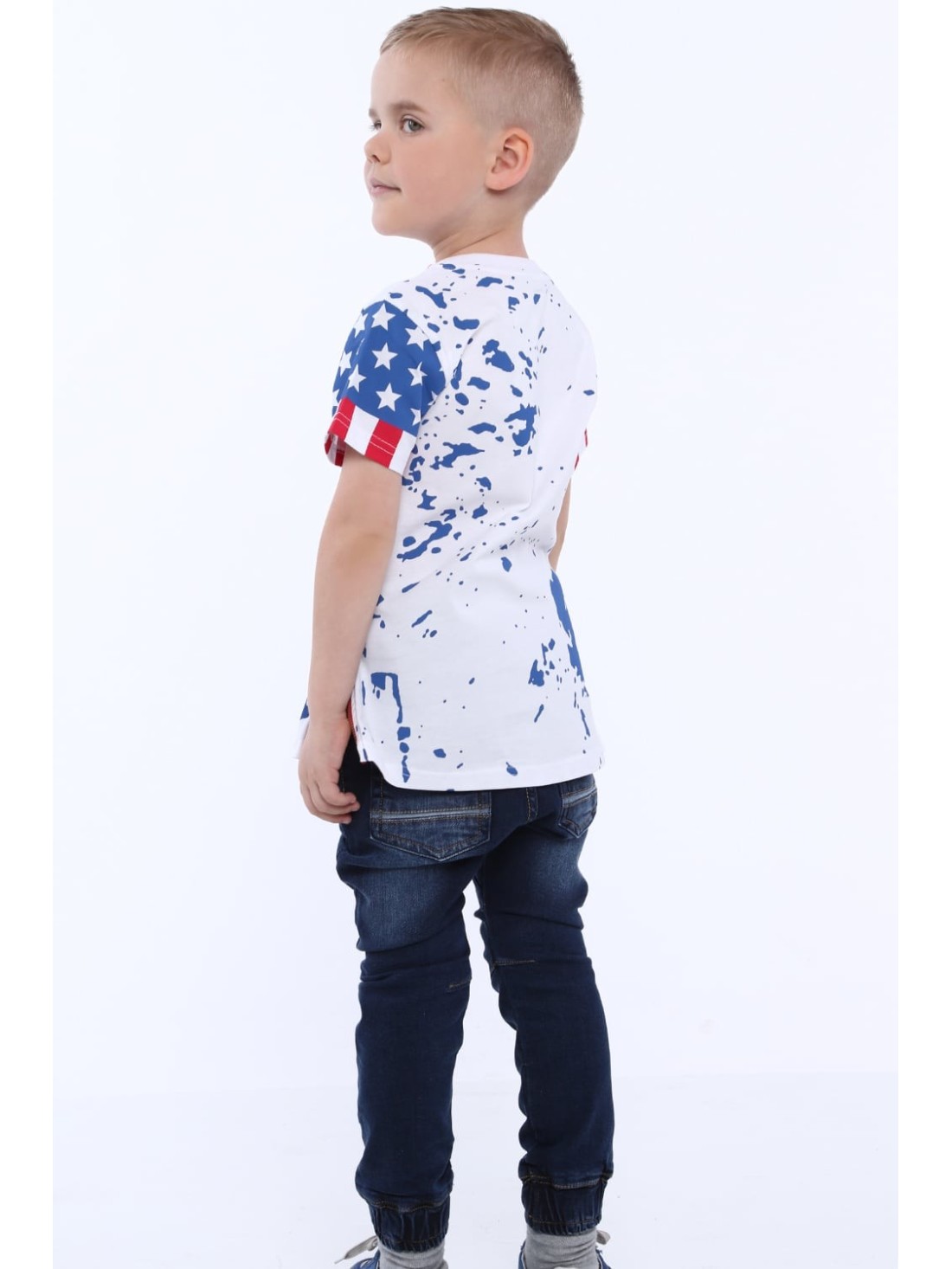 T-Shirt mit Flaggenmotiv NDZ4451 – Online-Shop – Boutique